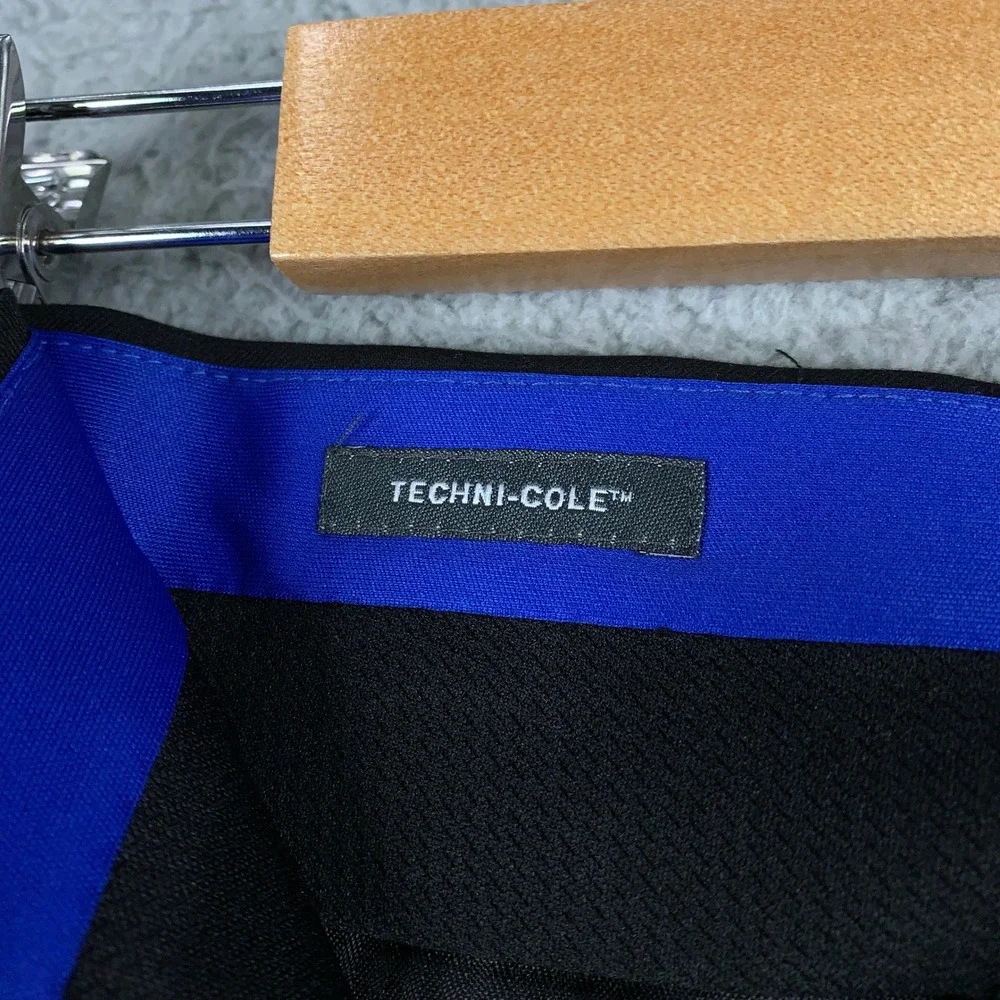 Kenneth Cole Reaction Techni-Cole 2 Piece Suit 44L Black Slim Fit Pants 34x34